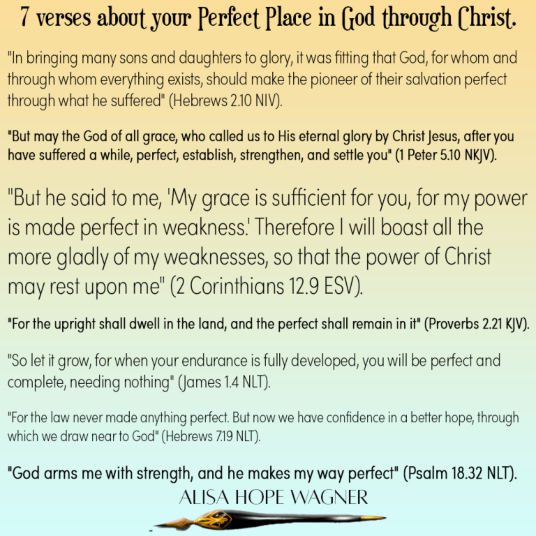 Our Place in God through Jesus: (8) Perfection - Alisa Hope Wagner